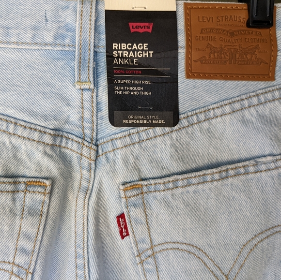 Levi’s Ribcage Straight ankle jeans NWT 25 - Picture 7 of 7